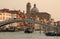 Italy. Venice. Gran Canal, Scalzi Bridge