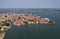 Italy, Venice, Murano Island, aerial view