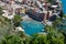 Italy, Vernazza, View of the coast of Vernazza