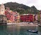 Italy, Vernazza â€“ 13 April 2019: The fishing fishermen village of Vernazza. Vernazza is one of the five Cinque Terre