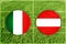 Italy vs Austria football match