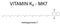 itamin K2 or menaquinone molecule. Skeletal formula. Menaquinone-7. MK7. Menachinon-7