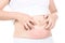 Itch and pain of pregnant belly