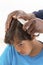 Itchy Scalp from Head Lice back view