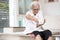 Itchy senior woman scratching arms with her hands,rash on body,pruritus,severe itching of the skin from food allergies,symptoms of