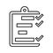 Iteration, project schedule outline icon. Line art vector