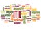 ITIL - Information Technology Infrastructure Library word cloud concept 2