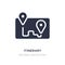 itinerary icon on white background. Simple element illustration from Travel concept