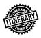 Itinerary rubber stamp