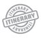 Itinerary rubber stamp