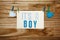 ITS A BOY card hanging with clothespins