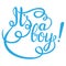 Its a boy lettering. Baby shower invitation