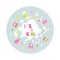 Its a Girl baby text decoration around cloud with stars elephant balloons carriage