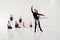 Its a wonderful thing to be able to dance. Studio shot of a young man and woman performing a ballet recital against a