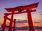 Itsukushima Floating Torii Gate in Miyajima, Japan