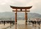 Itsukushima Red Torii Gate, Low Tide, Miyajima Japan