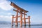 Itsukushima Red Torii Gate, Low Tide, No People, Miyajima Japan