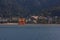 Itsukushima Shrine with Torii At Cherry Blossom