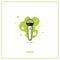 IU Korean Solo Singer / K-POP Group Light Stick Flat Icon