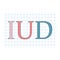 IUD Intra Uterine Device written on checkered paper sheet