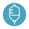 Iv bag medication medical and health care block style icon