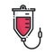 Iv stand medication health care equipment medical line and fill icon