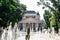 Ivan Vazov National Theater and City Garden in Sofia, Bulgaria