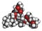 Ivermectin antiparasitic drug molecule. Used in treatment of river blindness, scabies, head lice, etc.