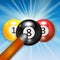 Ivories, Billiard Balls Background