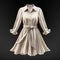 Ivory Dress 3d Model: Hyper Realistic, Super Detailed, Hd