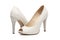 Ivory female wedding footwear