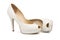 Ivory female wedding footwear