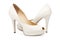 Ivory female wedding footwear