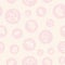 Ivory pink tulip dot seamless print background design