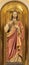 IVREA, ITALY - JULY 15, 2022: The carved polychrome statu of Heart of Jesus in the church Santuario Monte Stella