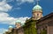 Ivy wall and cupolas of Mirogoj cemetary