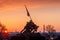 Iwo Jima Memorial Washington DC USA at sunrise