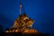 Iwo Jima Memorial in Washington. The Memorial to honor the Marines who have died defending the US since 1775. Night time