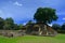 Iximche Mayan ruins in TecpÃ¡n, Guatemala