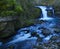 Ixkier Urjaizua. The waterfall of Ixkier is located in the Larraun river next to the greenway of Plazaola, council of Mugiro.