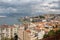 Izmir cityscape view seen from the Historical Elevator, Turkey