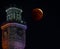 Izmir clock tower bloody lunar eclipse