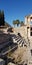 Izmir Ephesus ancient city, this is the stairs of the Celsus library, a magnificent work