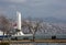 Izmir, Turkey - January 29, 2019 : Renewed Ataturk Statue in Karsiyaka Coatline of Izmir City. Ataturk is founder of modern
