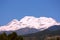 Iztaccihuatl volcano with forest near puebla city V