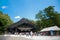 Izumo Taisha Shrine in Shimane, Japan. To pray, Japanese people usually clap their hands 2 times, but for this shrine with the dif