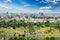 Izvor park from Bucharest drone view