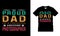 Iâ€™m A Proud Dad Of A Freaking Awesome Photographer t shirt design, vector, typography, eps 10, print, template, dad t shirt
