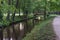 IÅ‚owa, Manor Park. Park bridges in the evening scenery.