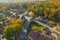 IÅ‚owa, a small town in Poland seen from above.